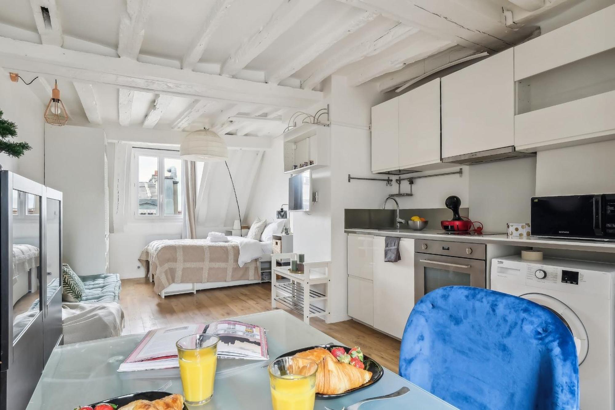 Apartmán Flat Near Le Louvre Paříž Exteriér fotografie